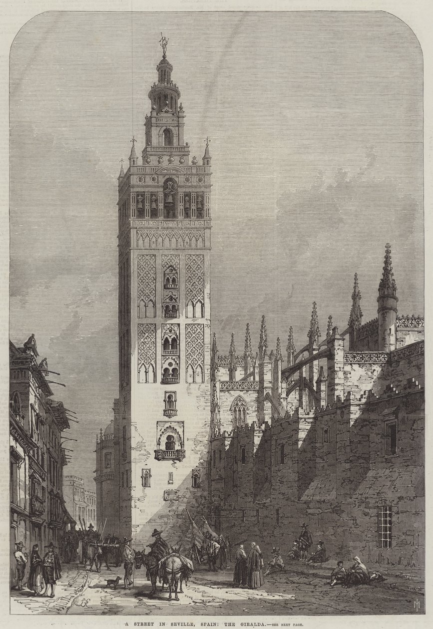 Une rue de Séville, Espagne, la Giralda - Samuel Read