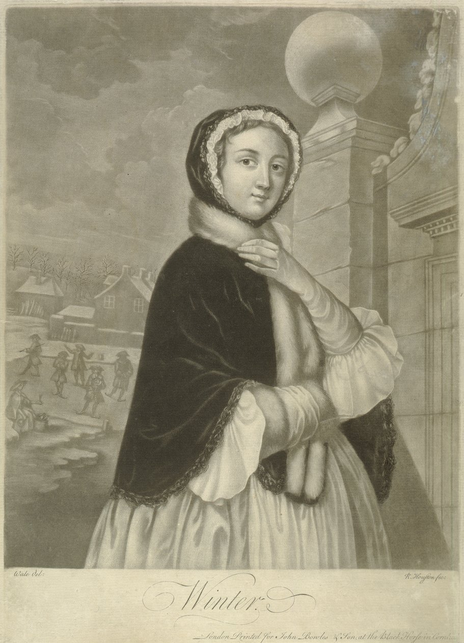 Hiver (mezzotinte) - Samuel Wale