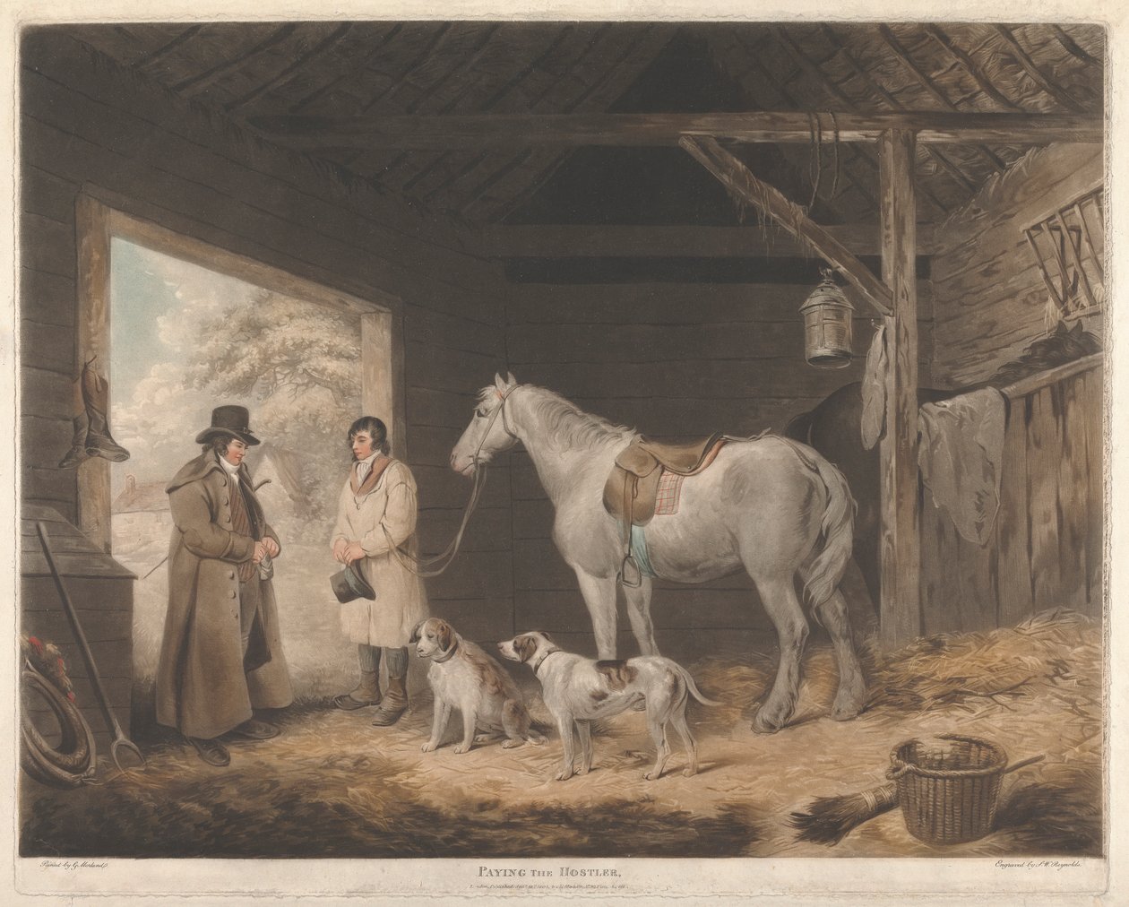 Pêche à la ligne : payer le palefrenier - Samuel William Reynolds