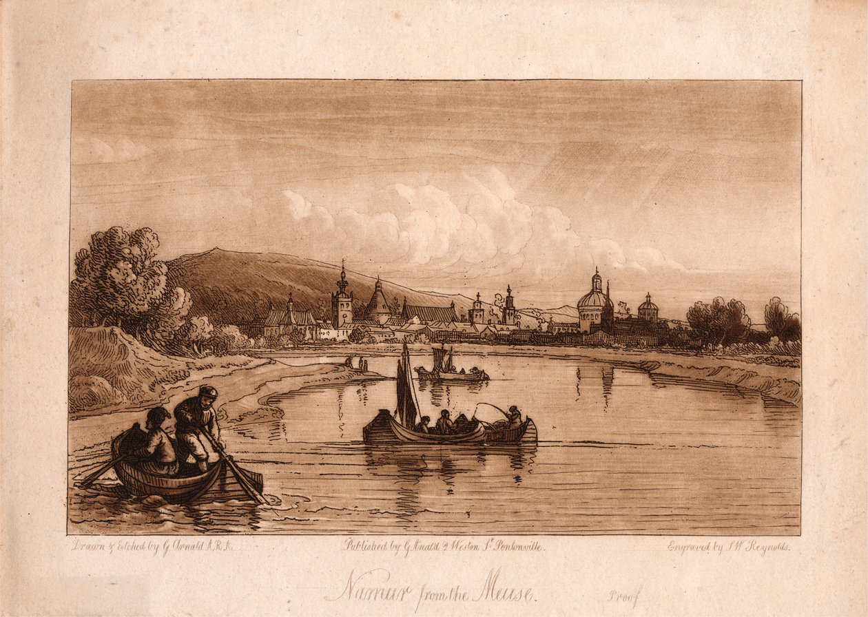 Namur depuis la Meuse - Samuel William Reynolds