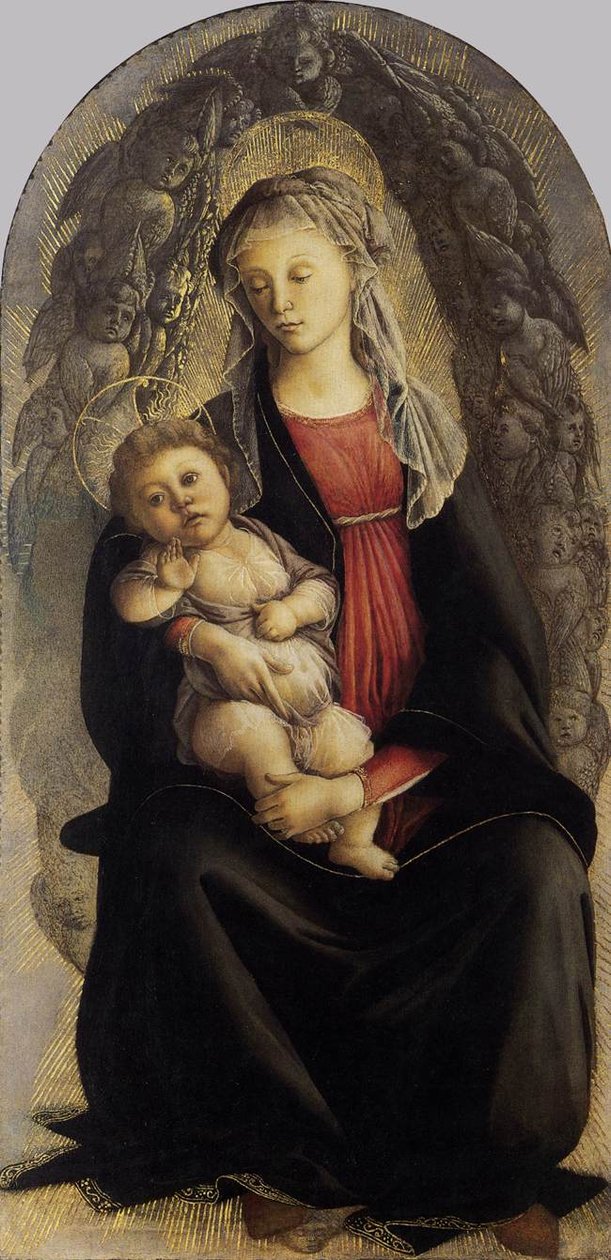 Madone en gloire avec séraphins - Sandro Botticelli