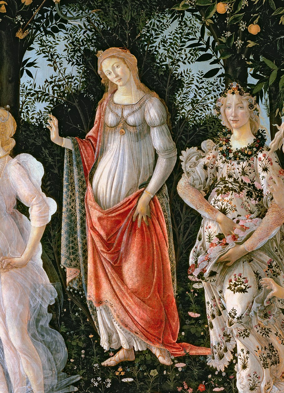 Le Printemps, c.1478 (détail) - Sandro Botticelli