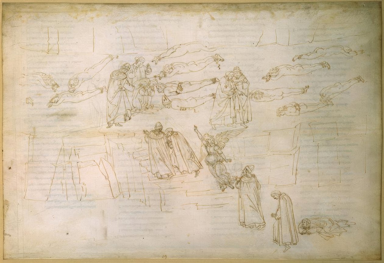 Le rêve des sirènes de Dante - Sandro Botticelli