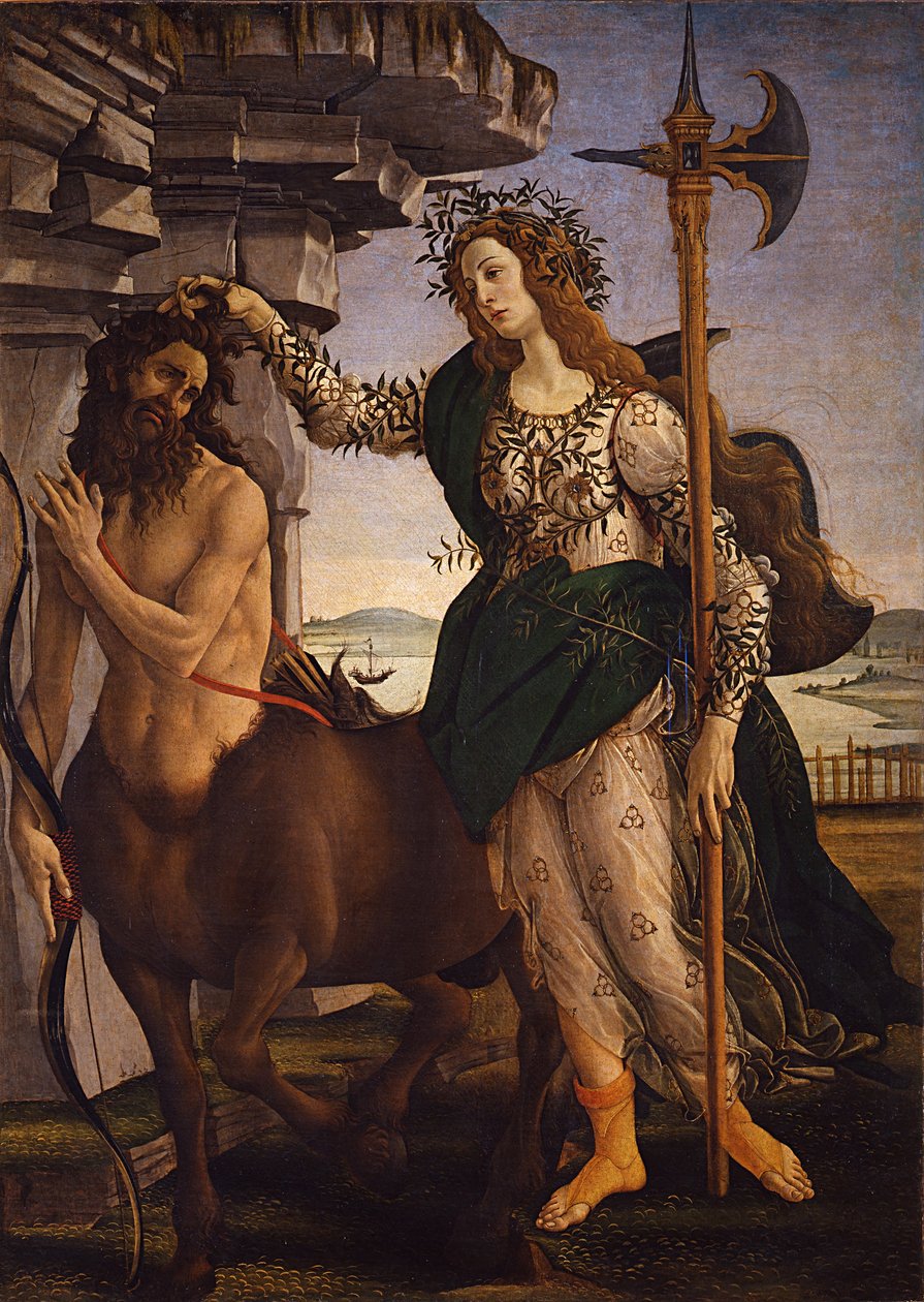 Pallas Athéna et le Centaure, 1482 - Sandro Botticelli