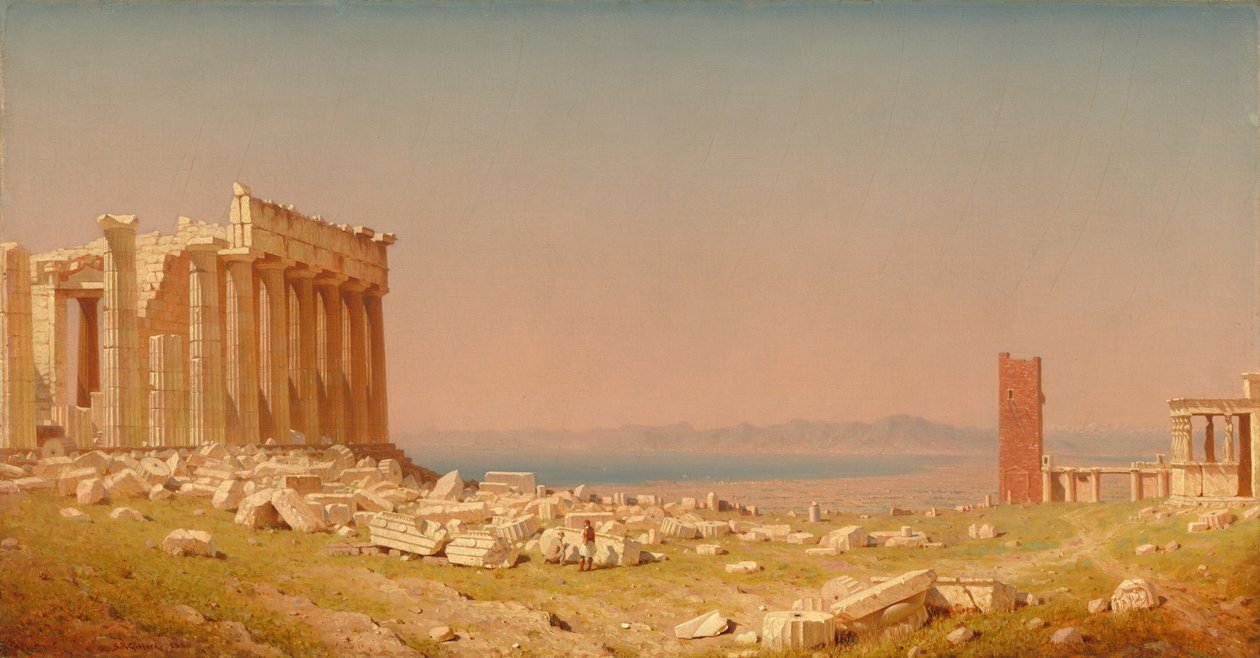 Ruines du Parthénon - Sanford Robinson Gifford