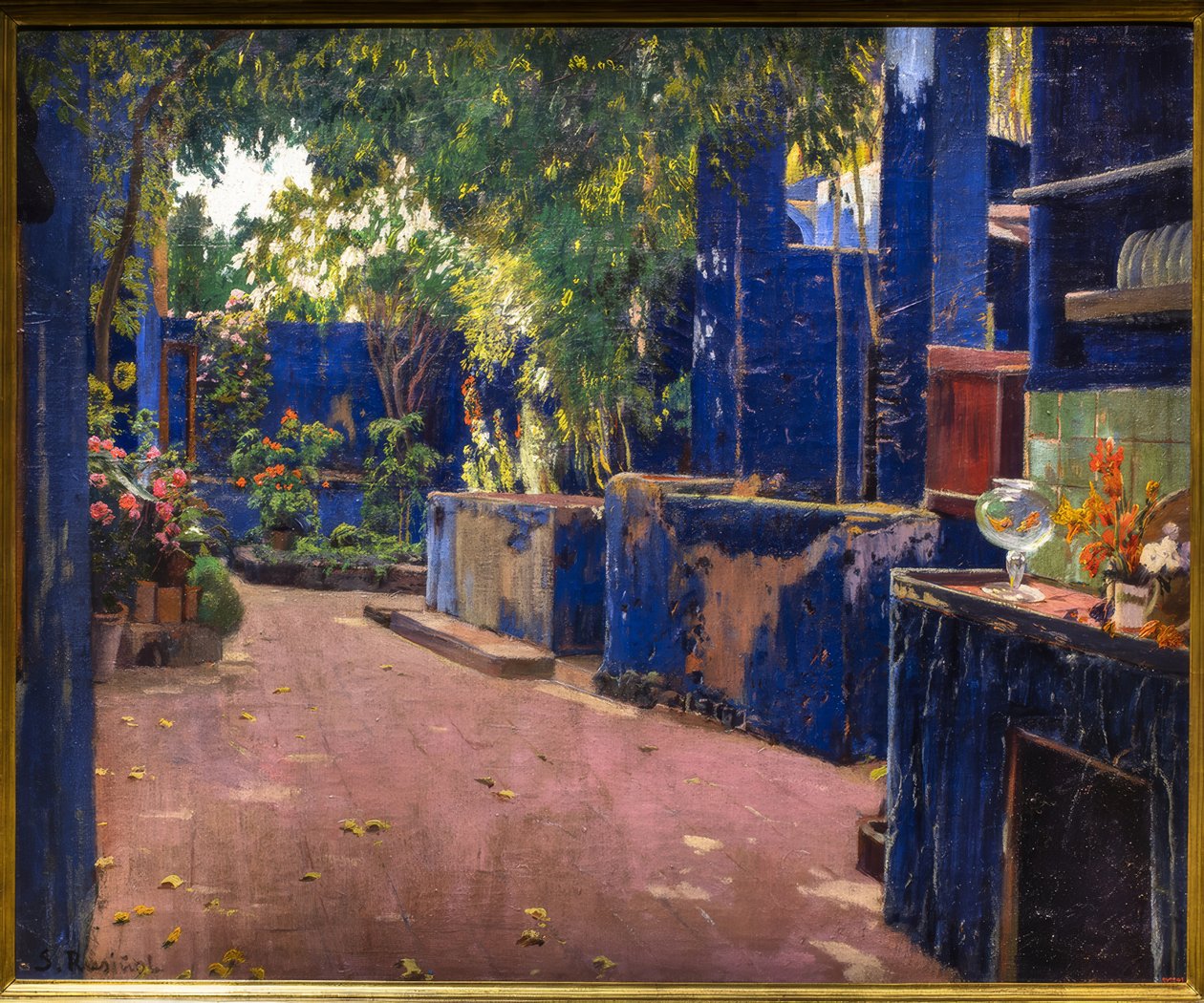 Le patio bleu - Santiago Rusiñol