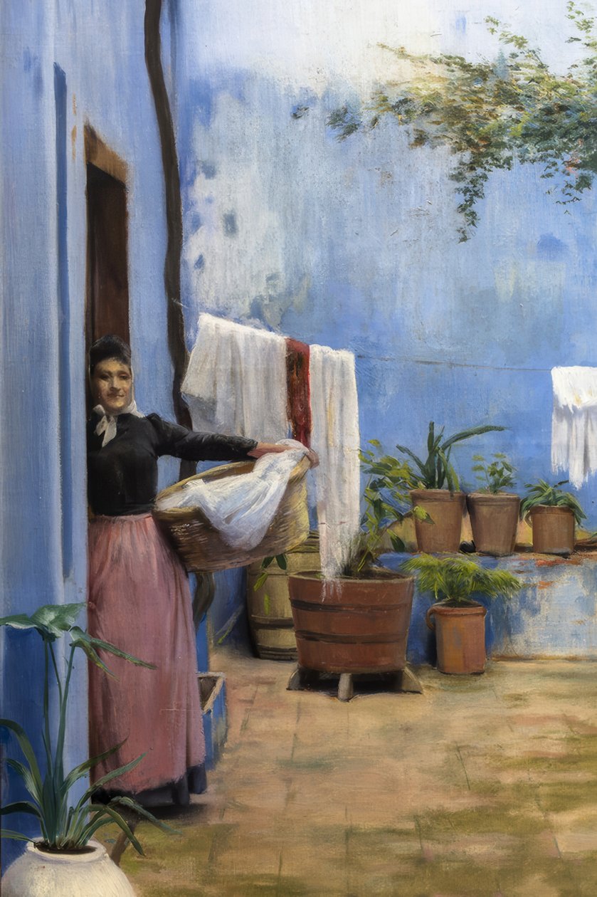 Le patio bleu - Santiago Rusiñol