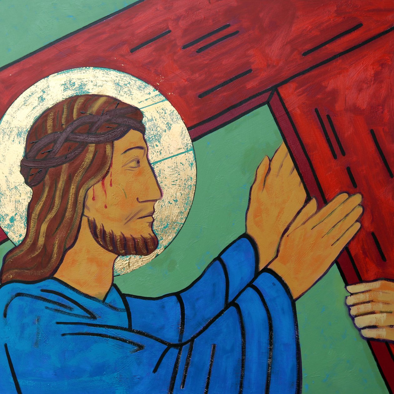 Jésus prend sa croix - Sara Hayward