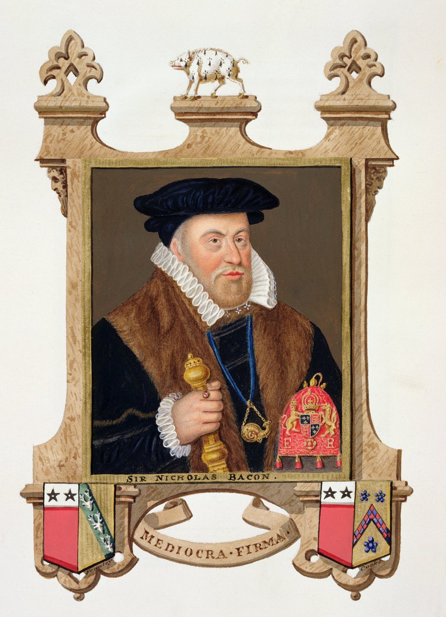 Portrait de Sir Nicholas Bacon (1509-79) de 