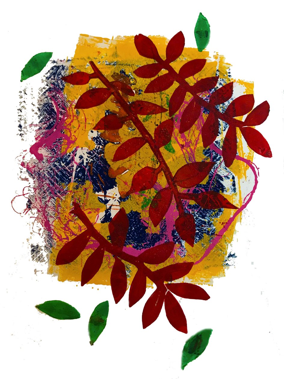 Feuilles rouges - Sarah Thompson Engels