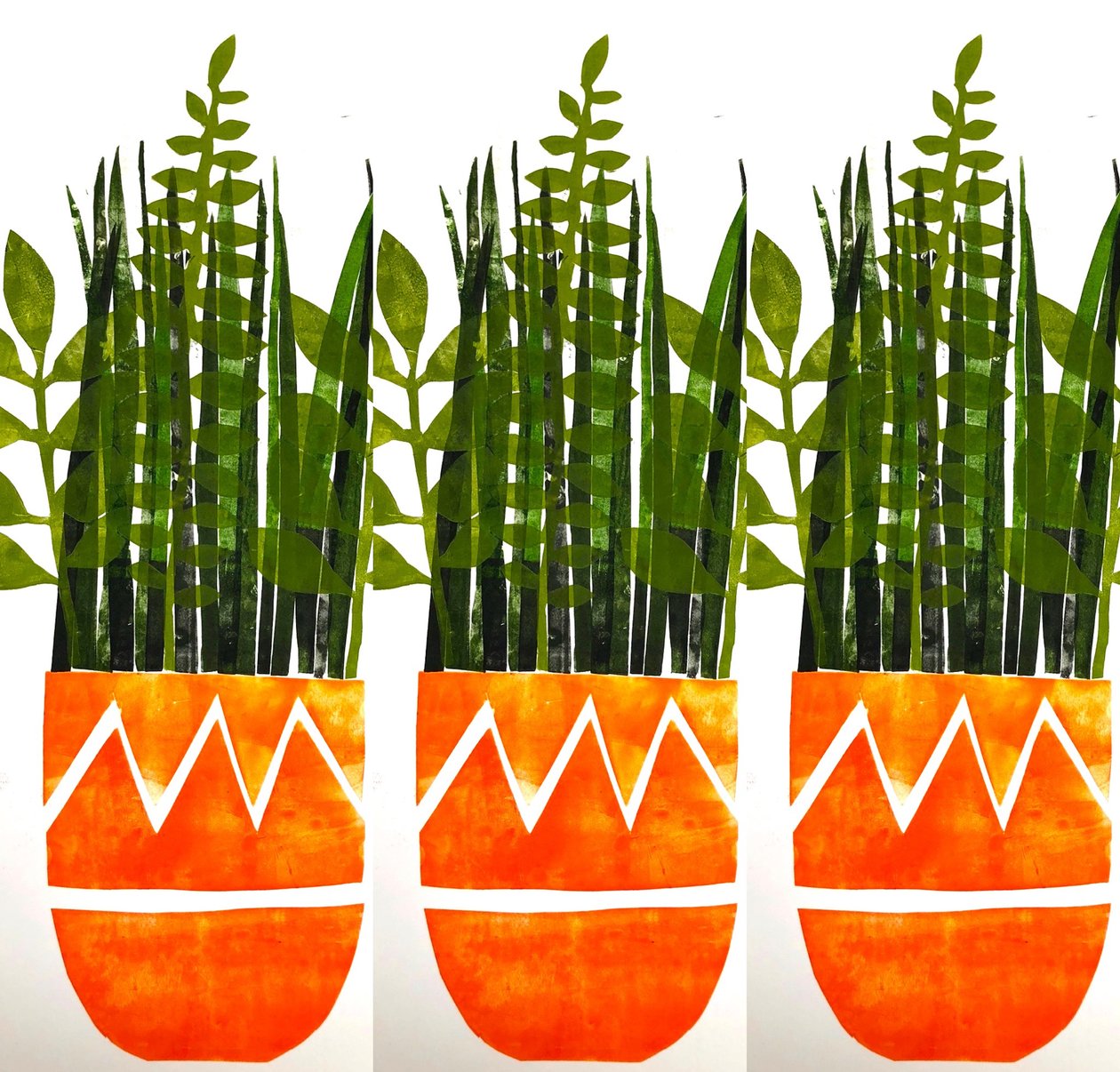 Trois vases orange, 2021 - Sarah Thompson Engels