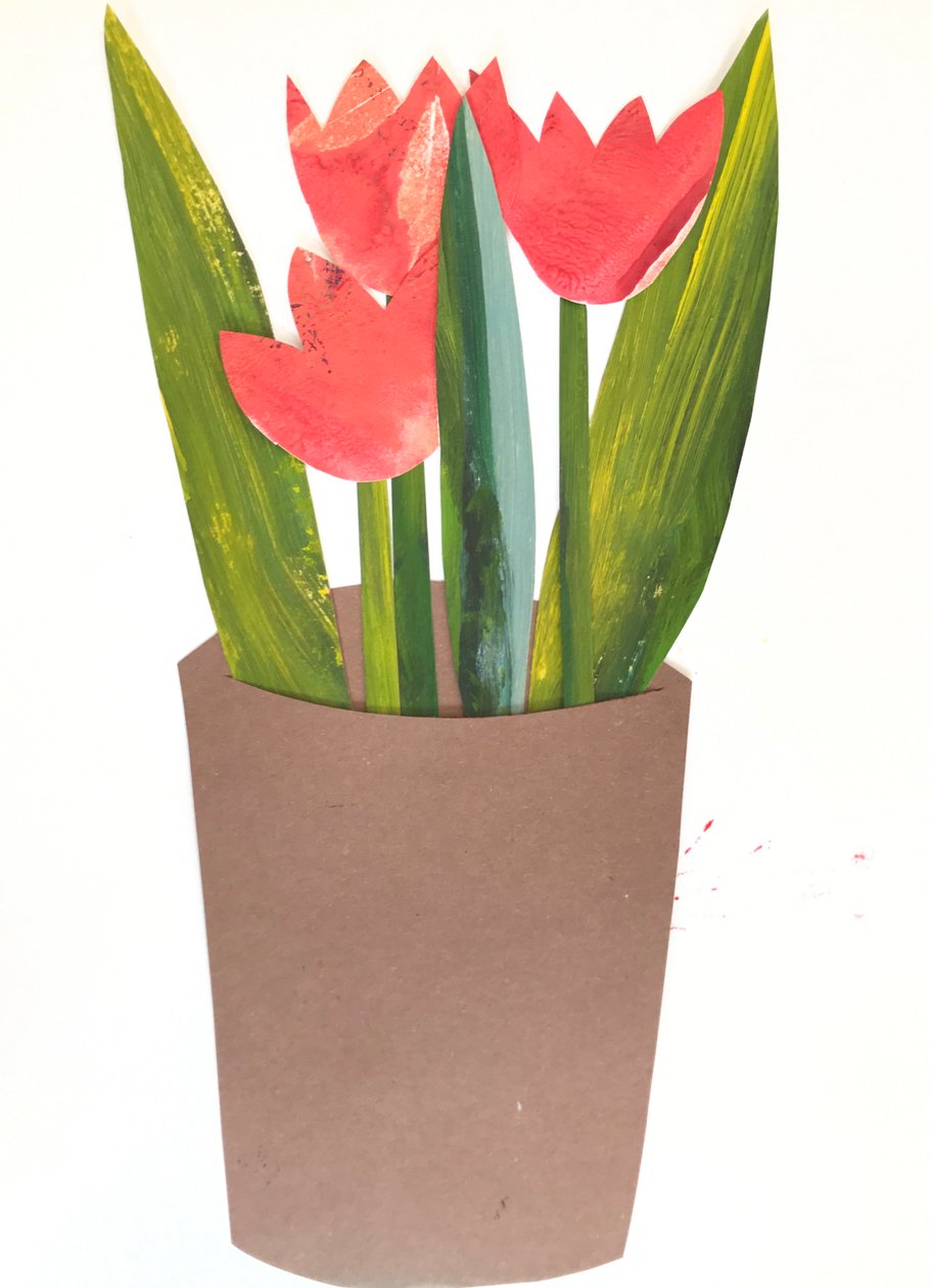 Tulipes dans un pot, 2018 - Sarah Thompson Engels