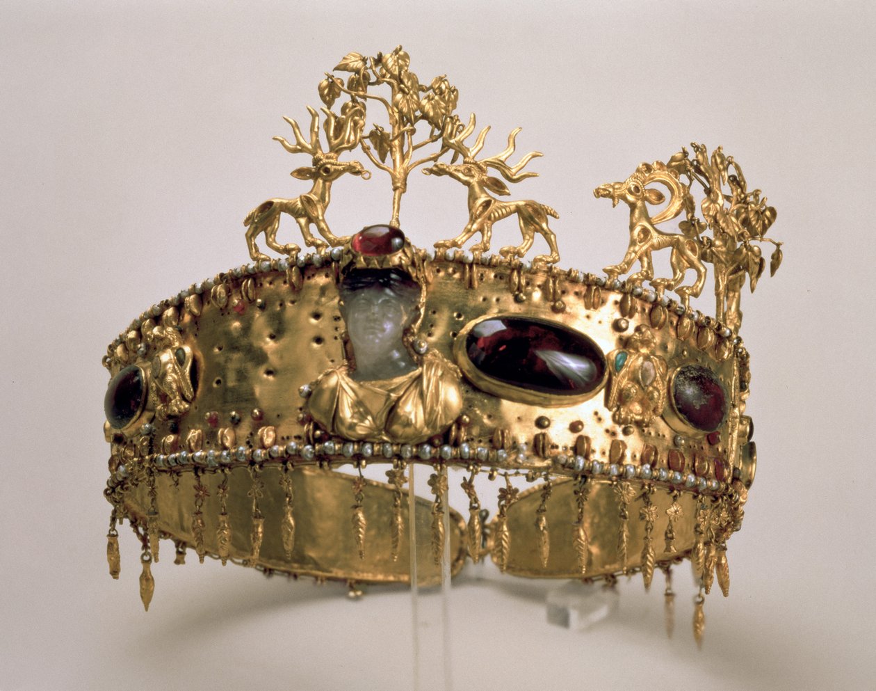 Diadème, trouvé dans le tumulus funéraire à Khoklach - Sarmatian