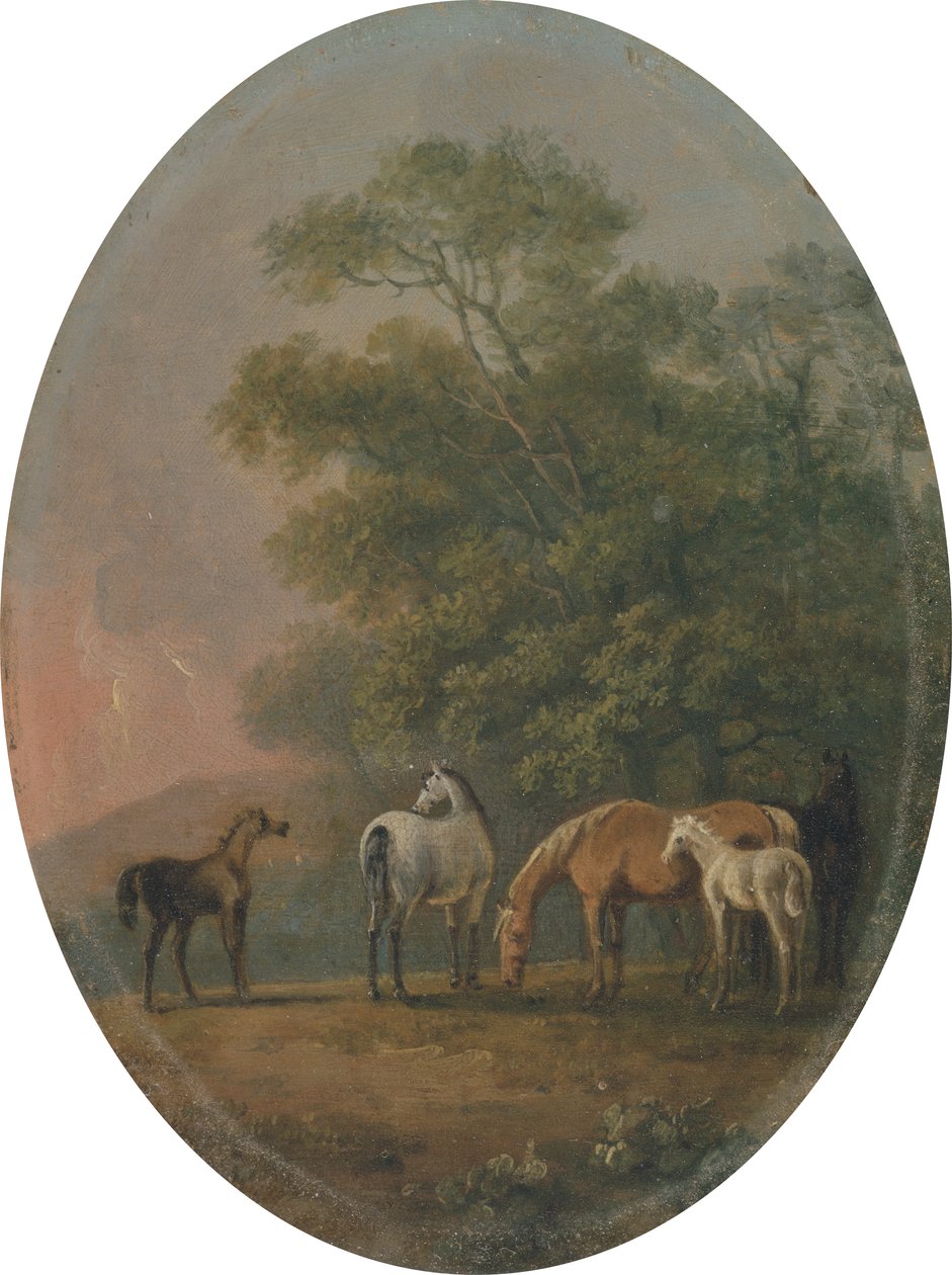 Juments et poulains, c.1770-80 - Sawrey Gilpin