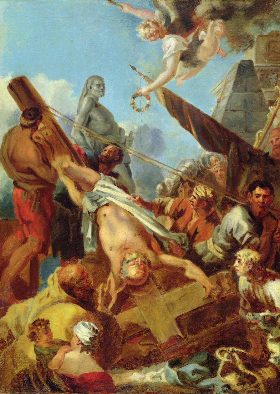 La crucifixion de Saint Pierre - Sébastien Bourdon