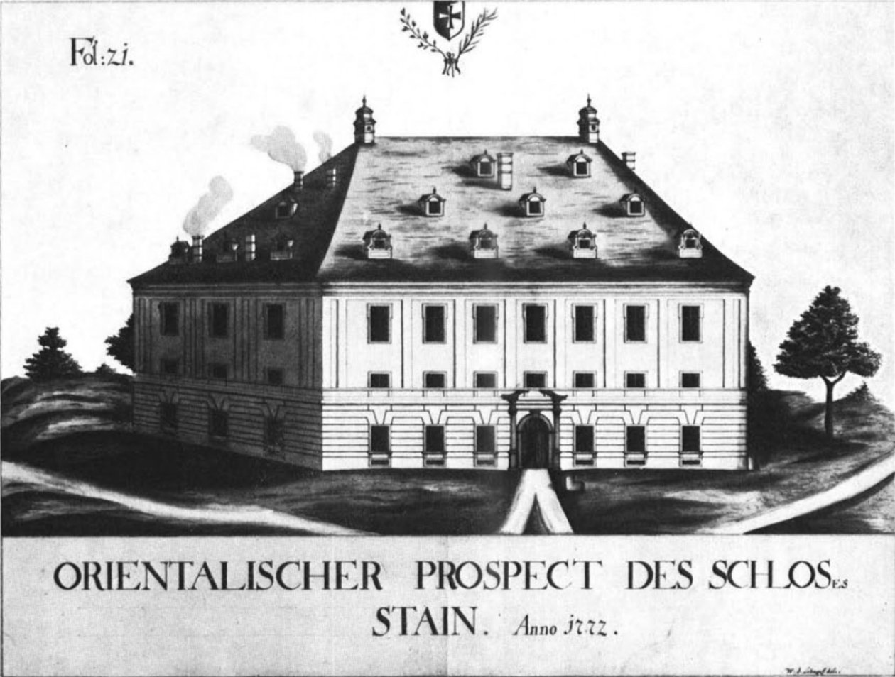 Château de Stein du Prospectus Oriental (1772) par Schnepf - Schnepf
