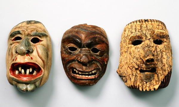 Trois masques de Noël autrichiens - School Austrian