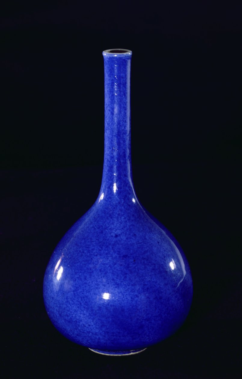 Vase bleu poudré, Dynastie Qing (1644-1912) (céramique) - School Chinese