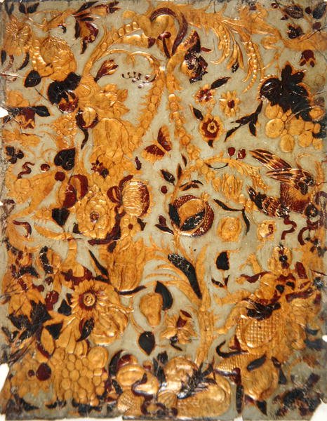 Papier peint doré (cuir) - School Dutch