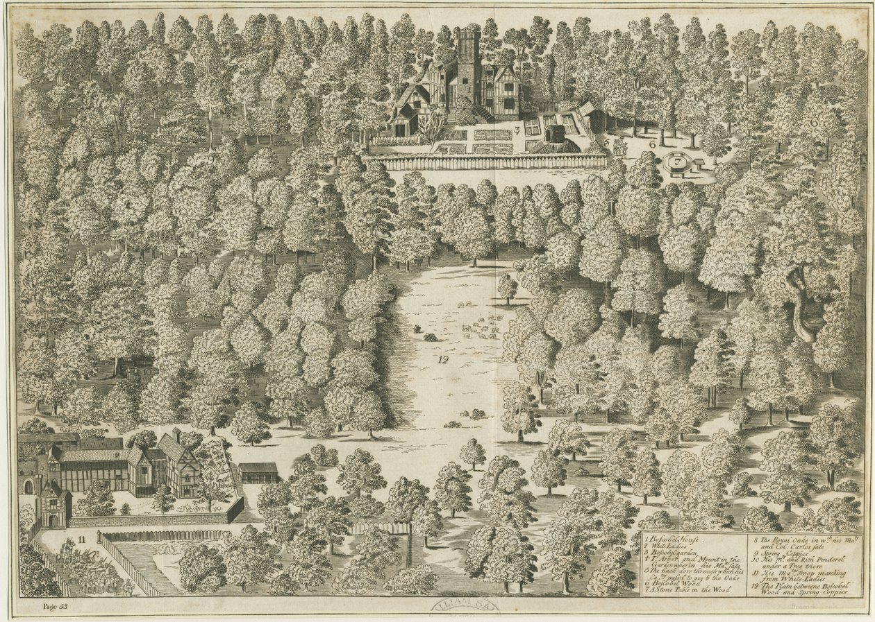 Maison Boscobel (gravure) - School English