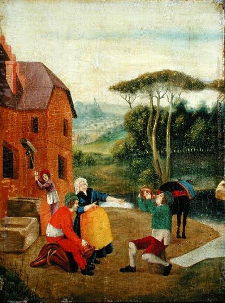 Figures dans un paysage - School European