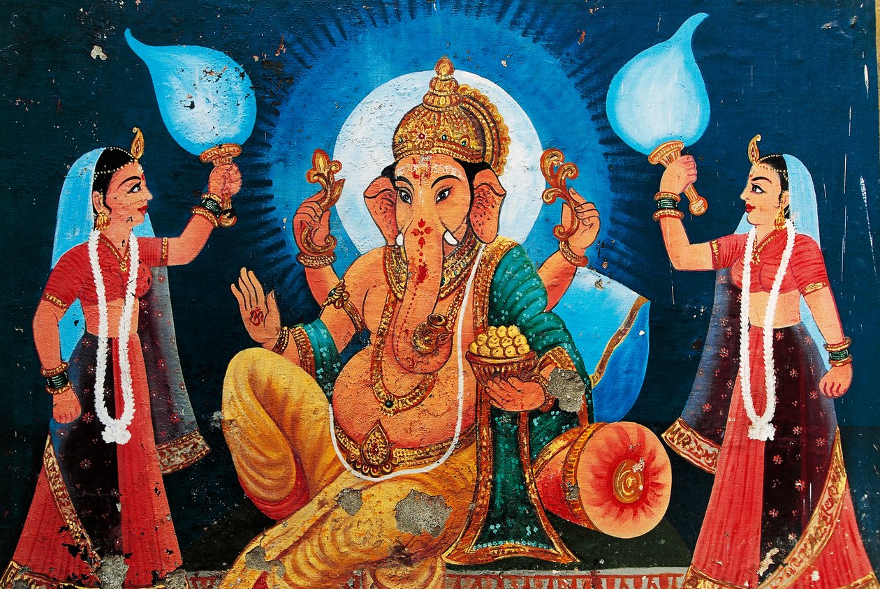 Représentation de Ganesh, Bénarès, Inde - School Indian