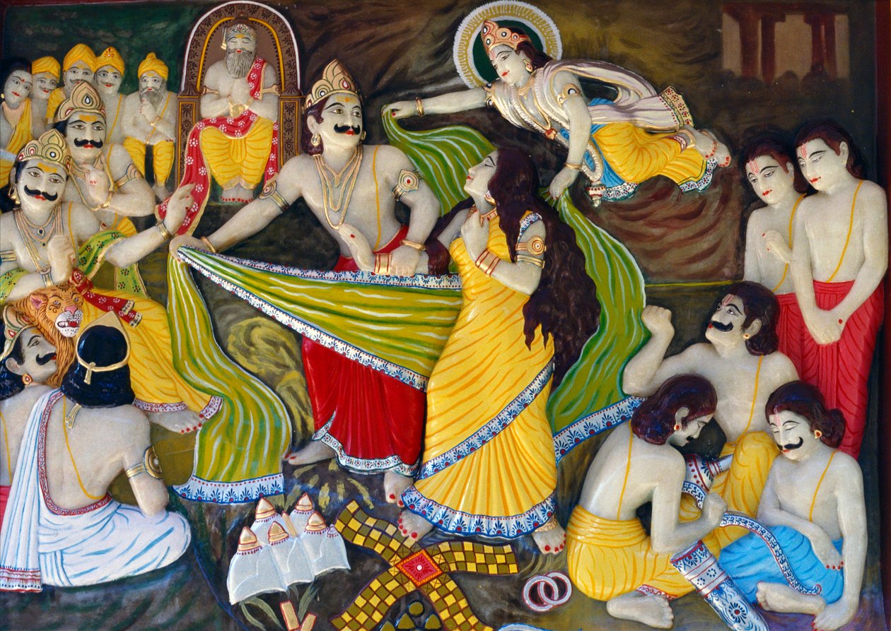 Draupadi Cheer-Haran par Dushasana Mahabharata - School Indian