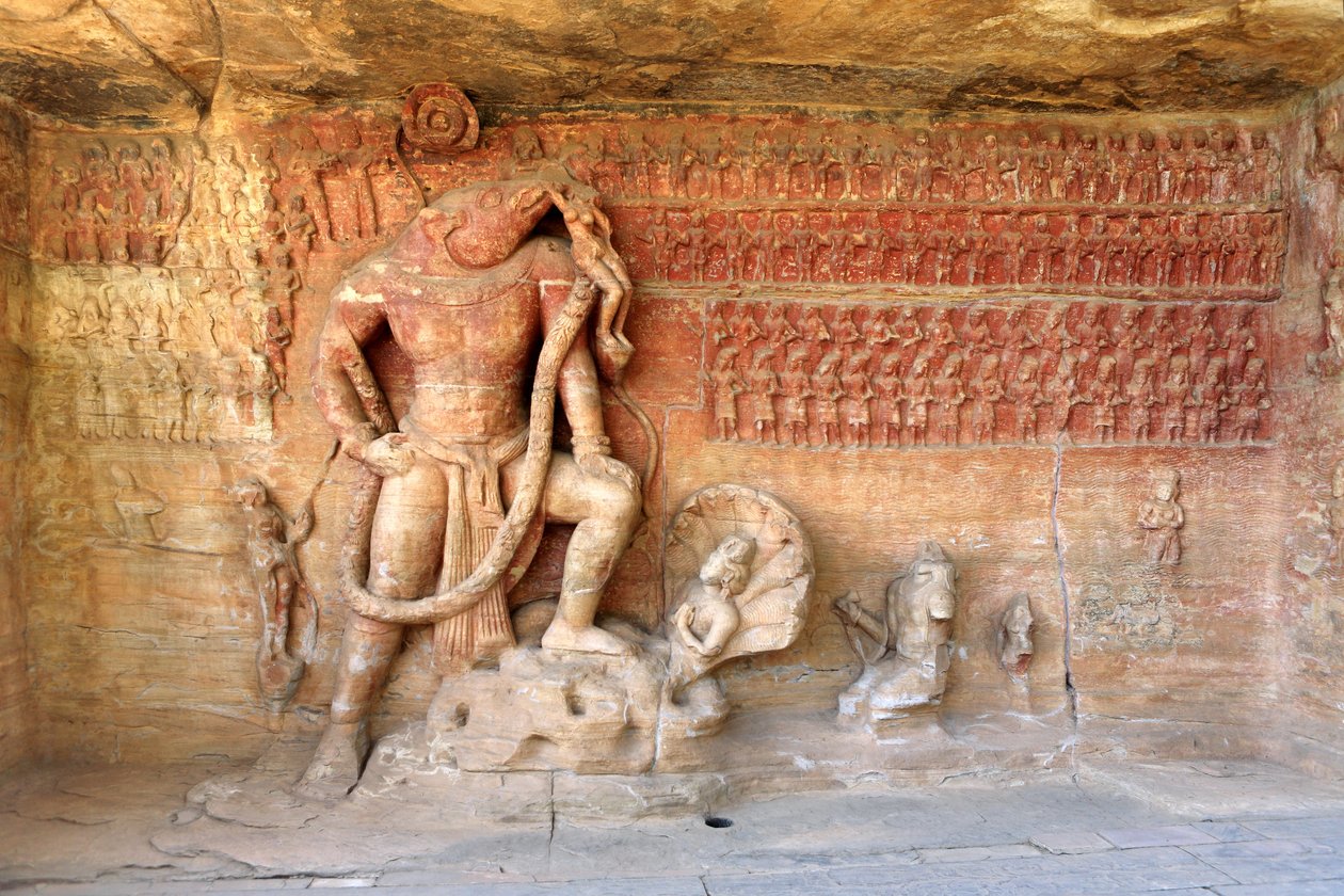 Vishnu en tant que Varaha Avatar - School Indian