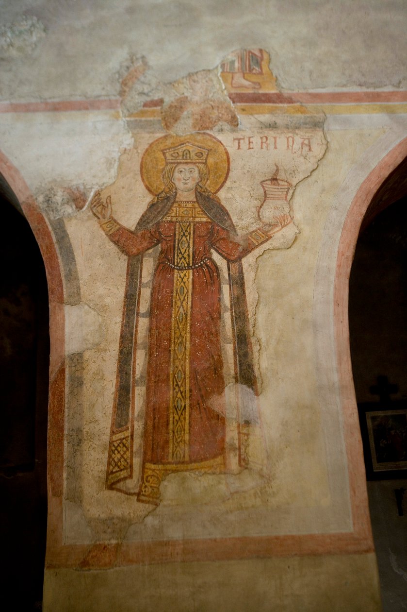 Sainte Catherine (fresque) - School Italian