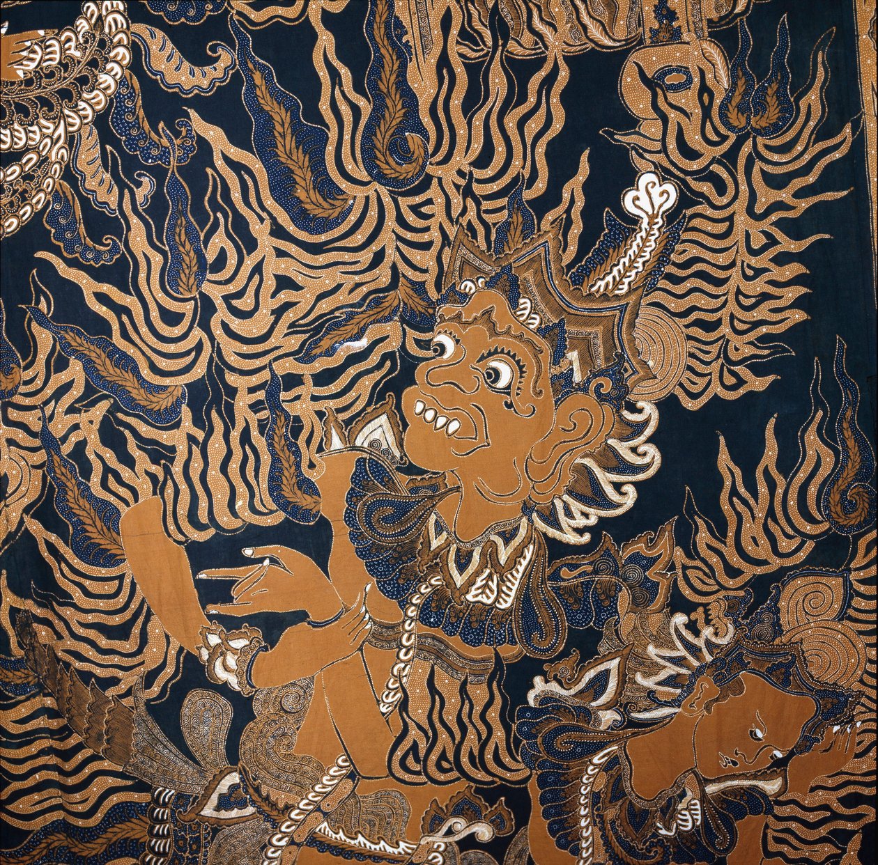 Batik javanais avec un monstre - School Javanese