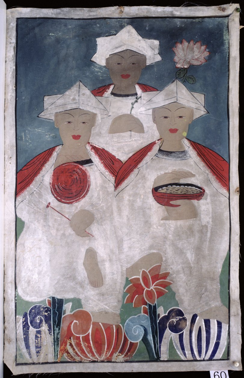 Simbul Jeseok (pigment naturel sur soie) - School Korean
