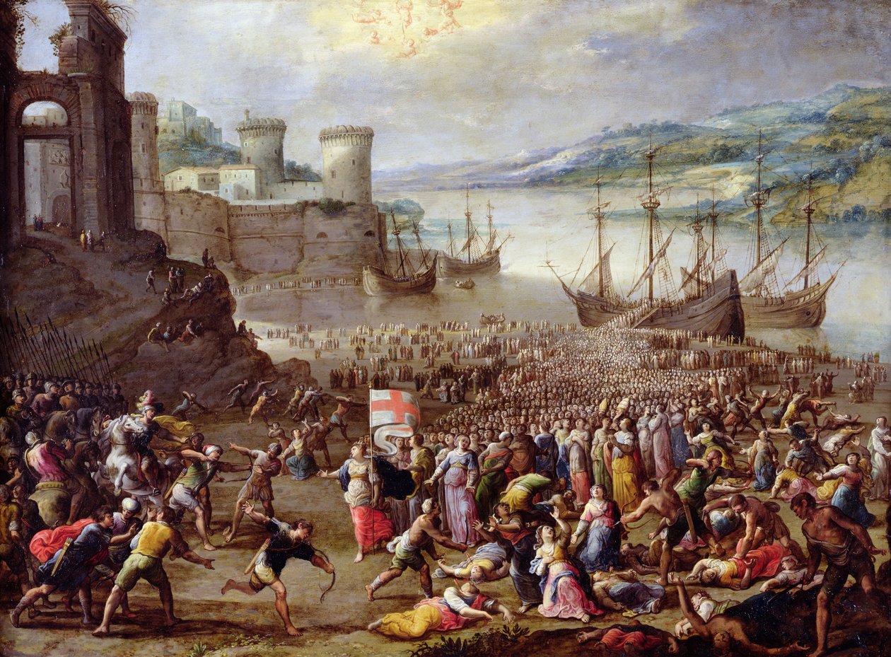 Le Martyre de Sainte Ursule - Scipione Compagno