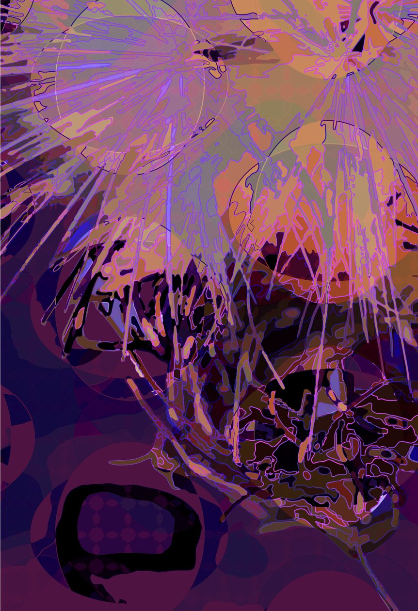 Artichaut abstrait vert - Scott J. Davis