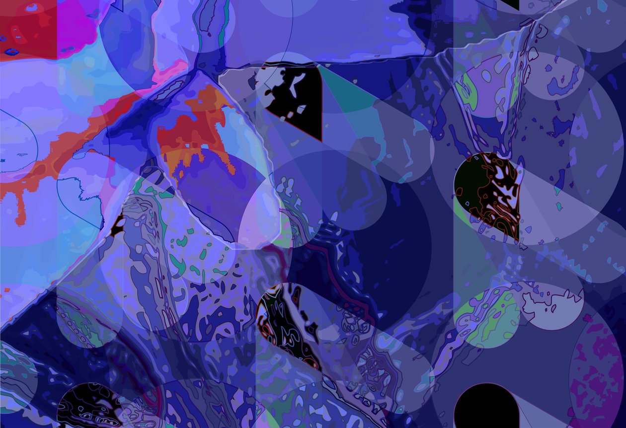 Nénuphar vert abstrait - Scott J. Davis