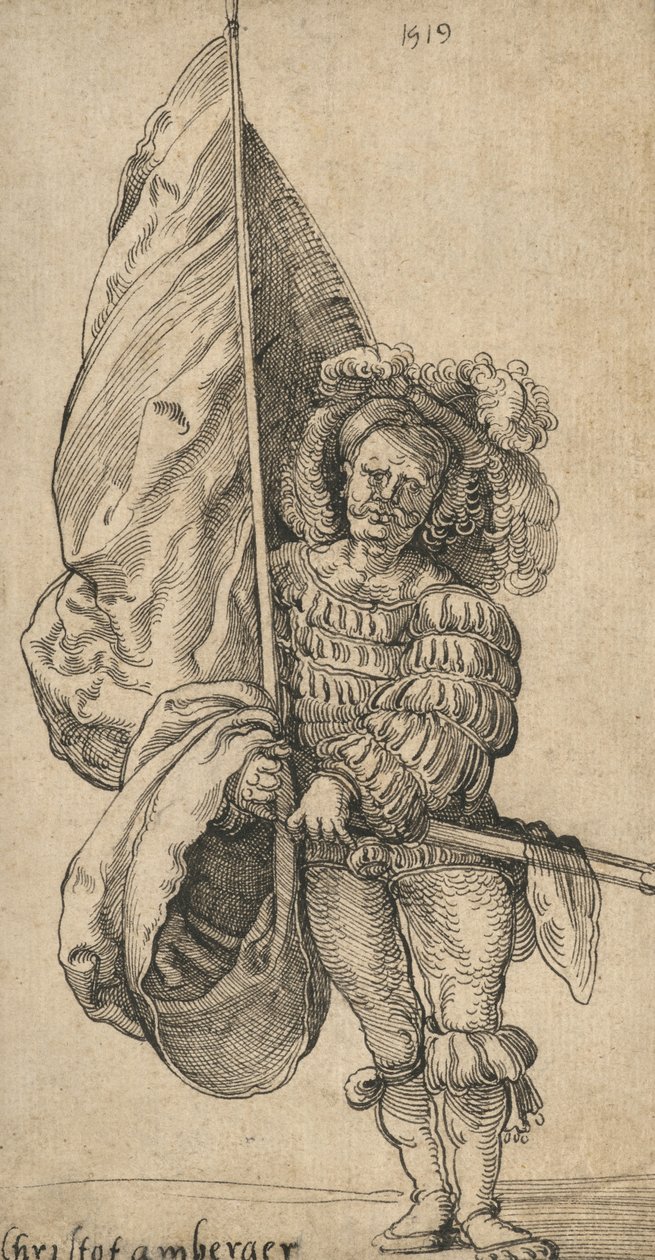 A Standard Bearer - Sebald Beham