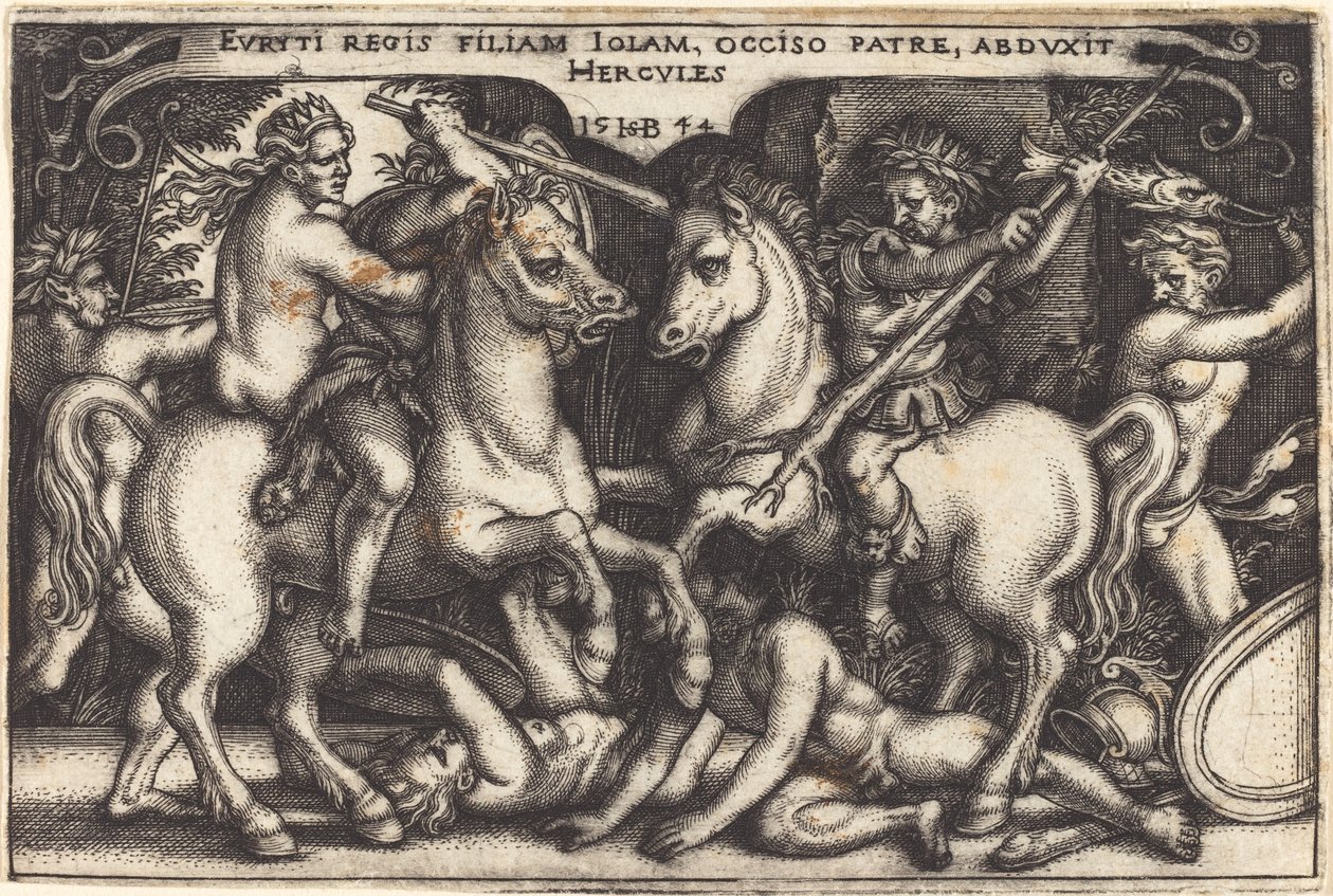 Hercule et Iole - Sebald Beham