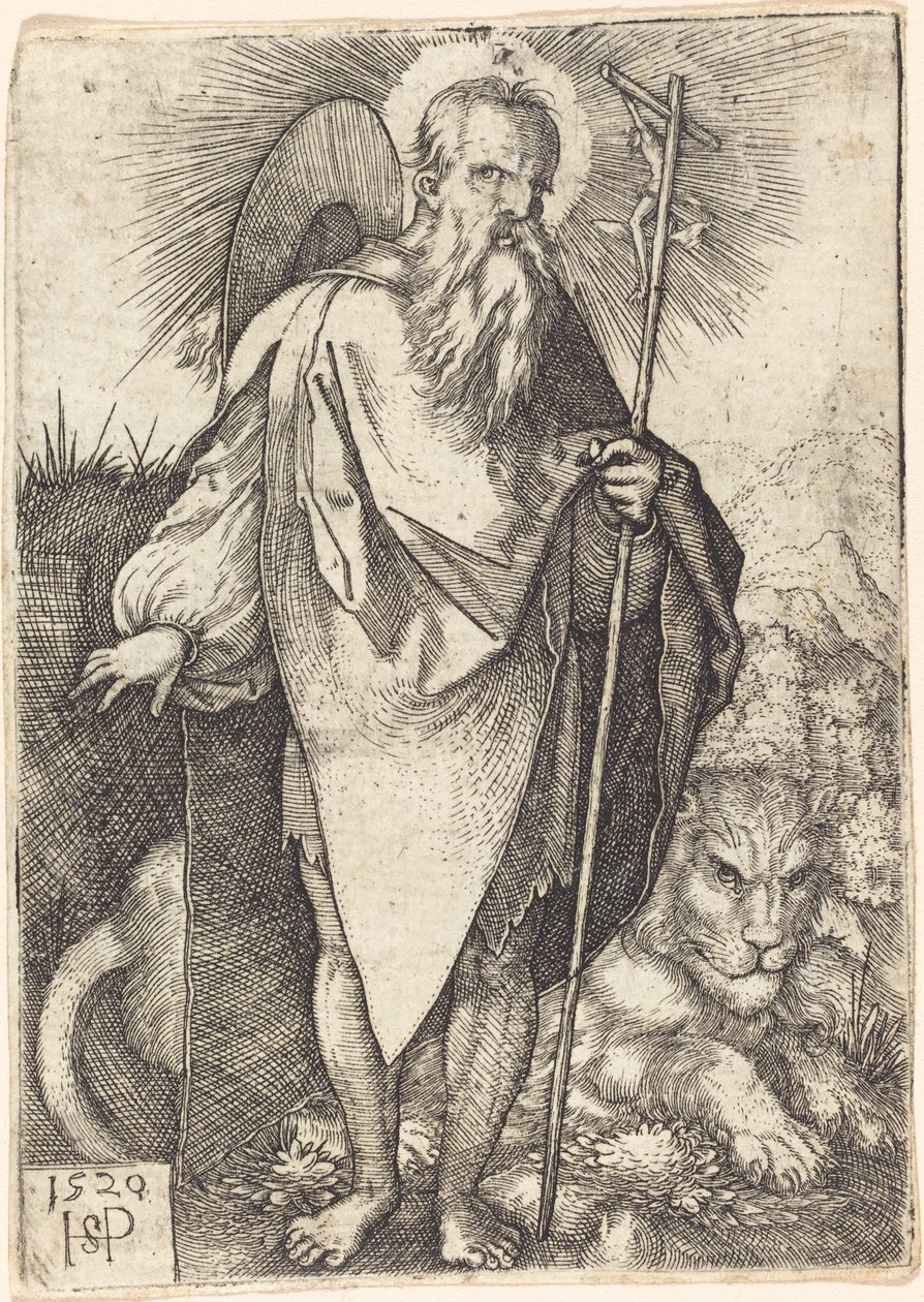 Saint Jérôme debout - Sebald Beham