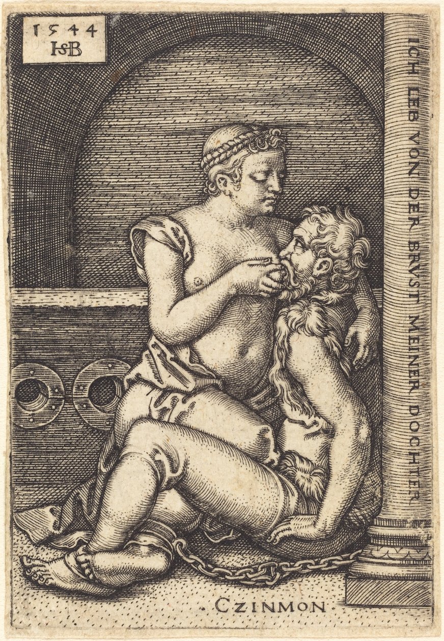 Simon et sa Fille (Cimon et Pero) - Sebald Beham