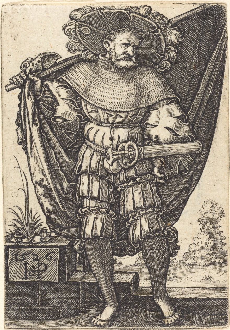 Porte-étendard - Sebald Beham