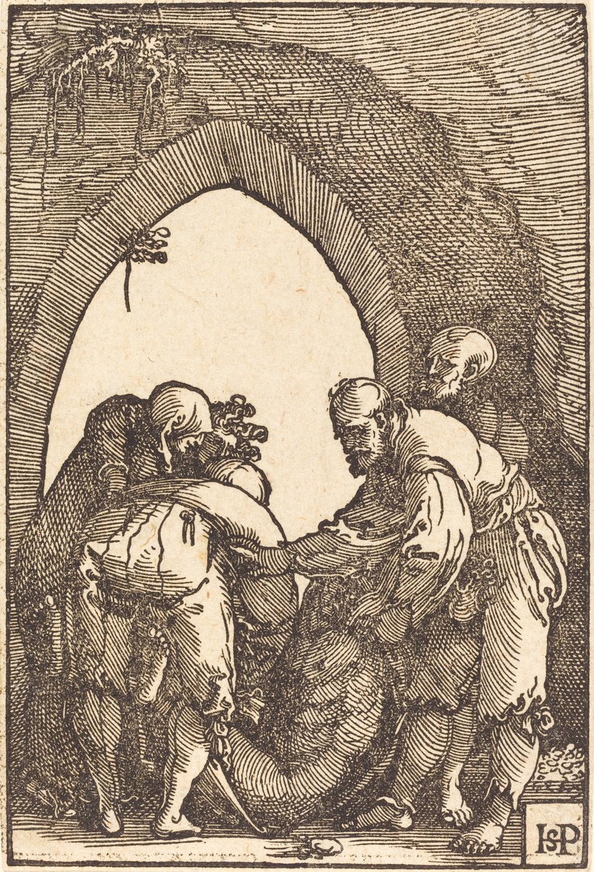 La Mise au tombeau - Sebald Beham