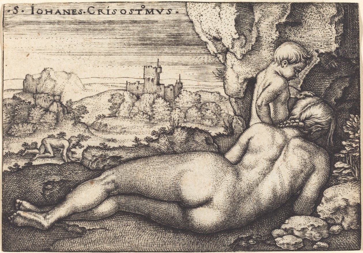 La pénitence de Saint Jean Chrysostome - Sebald Beham