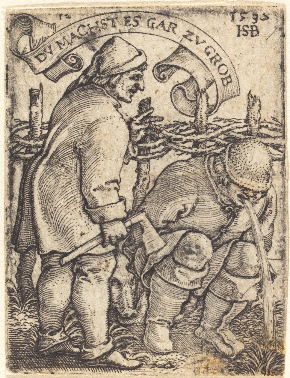 Paysans vomissant - Sebald Beham