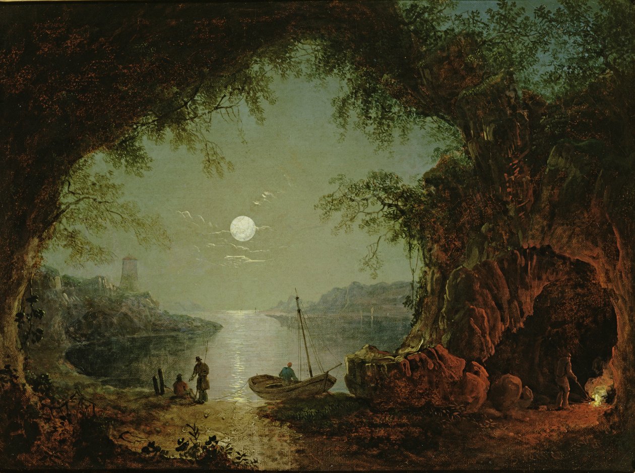 Une crique au clair de lune - Sebastian Pether