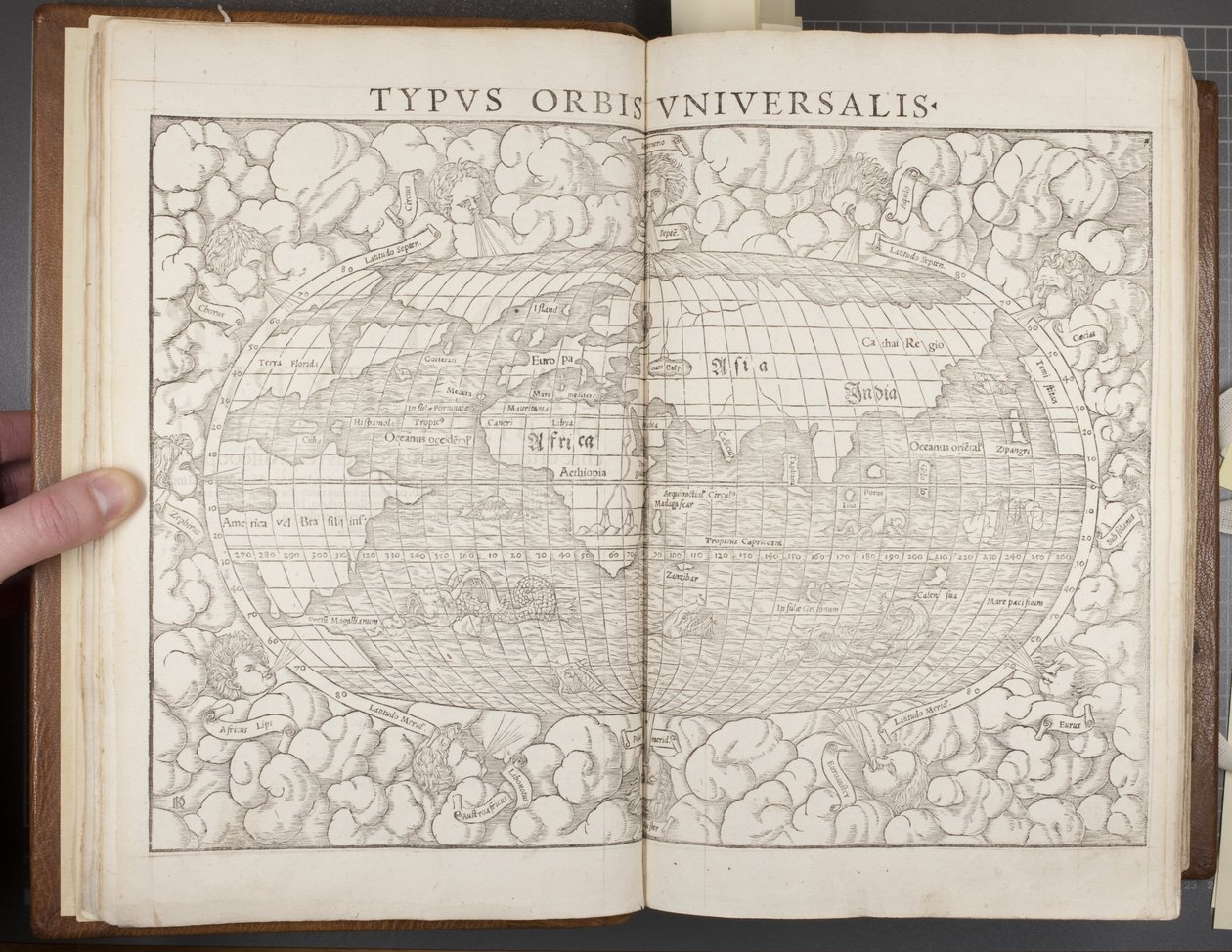 Globe, de Cosmographia, 1544 - Sebastian Munster
