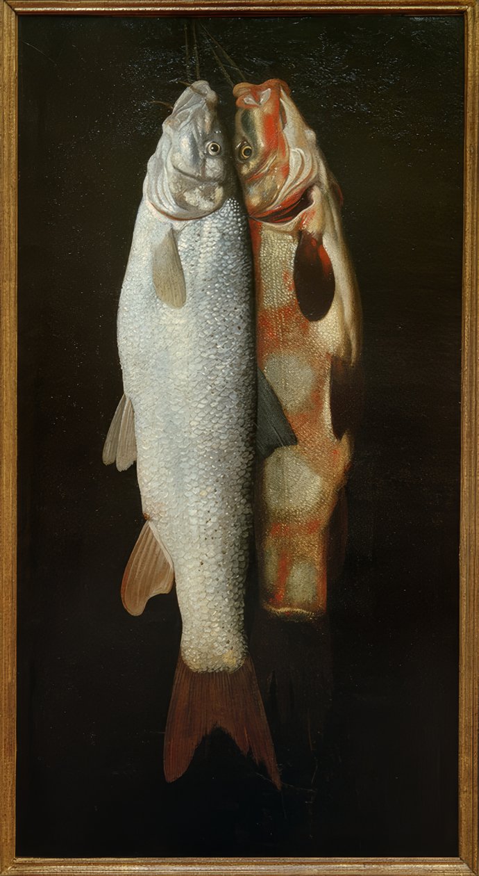 Nature morte de poissons - Sebastian Stosskopf