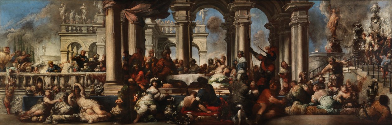 Le Banquet de Cléopâtre, 1660 - Sebastiano Mazzoni