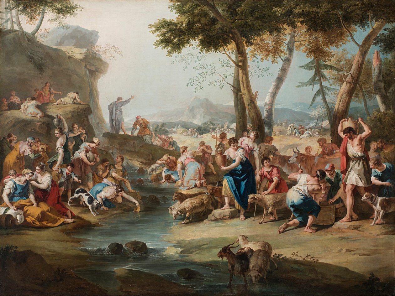 Moïse frappant le rocher - Sebastiano Ricci