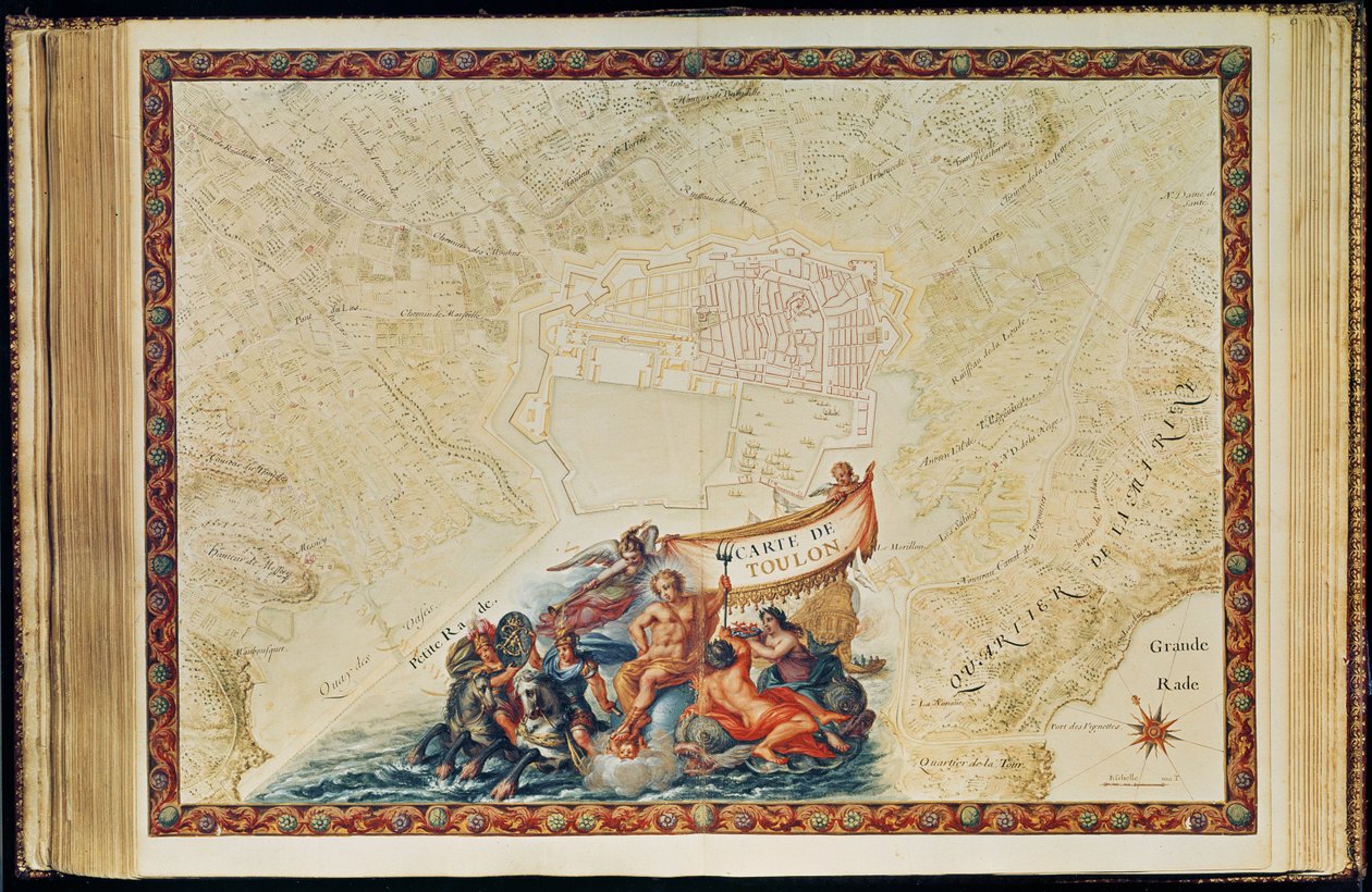 Ms. 987, Vol.2 fol.63 Plan de Toulon, de 