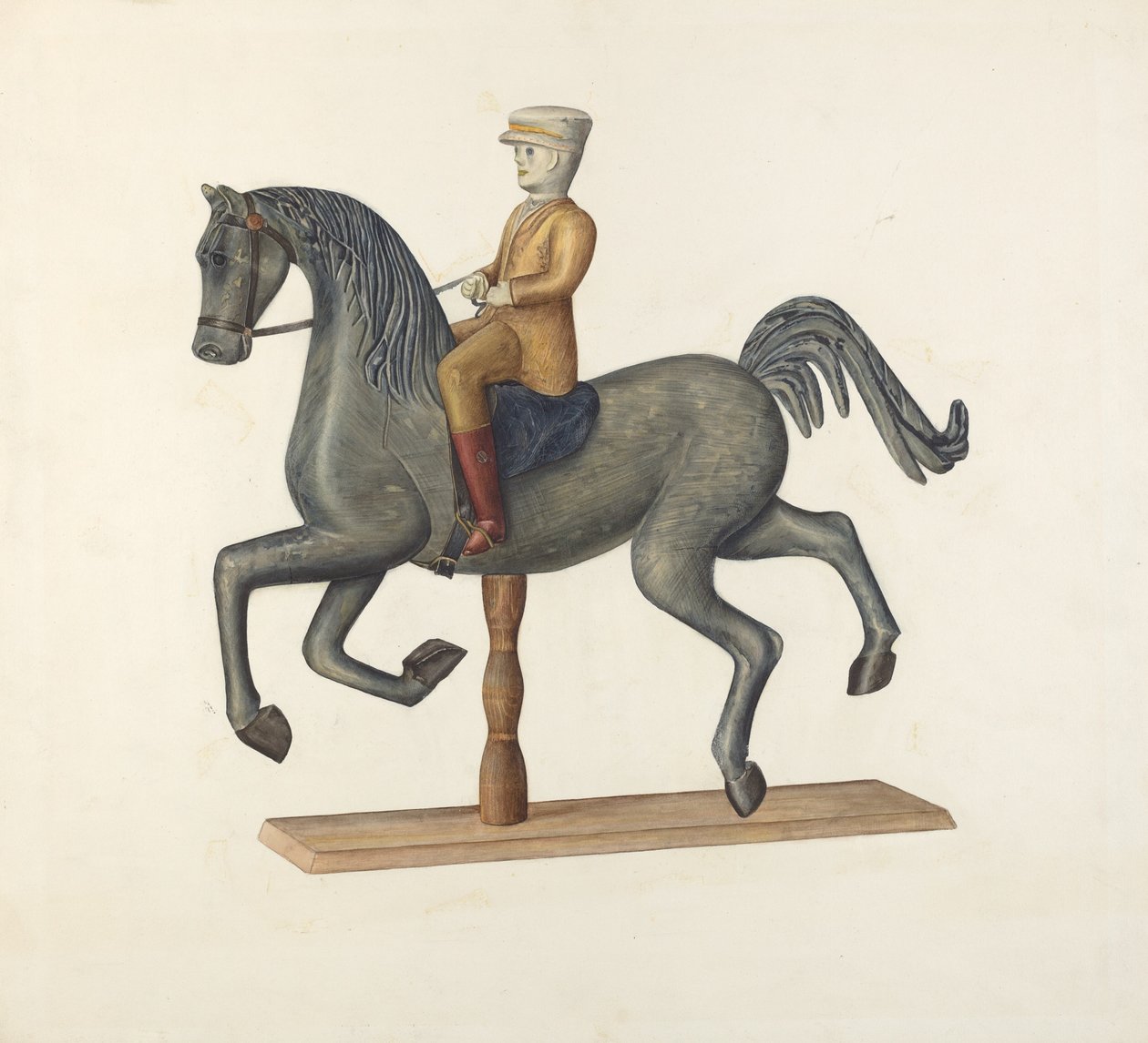 Cheval avec cavalier - Selma Sandler