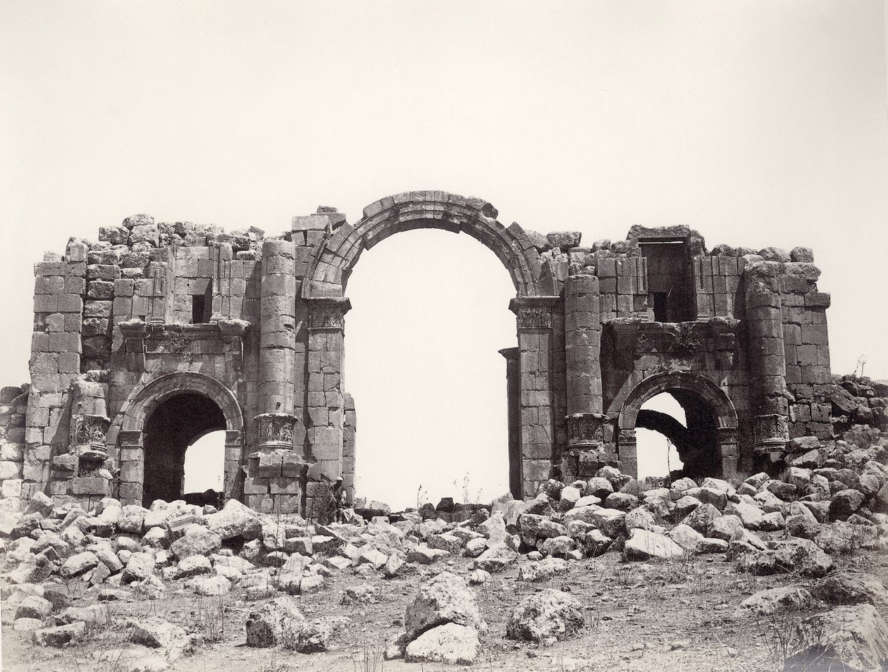 Arc hadrianique à Jerash, 1867 - Sergeant Henry Phillips
